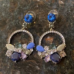 Multi Color Jewel & Rhinestone Earrings